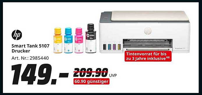 HP Smart Tank 5107 Drucker
