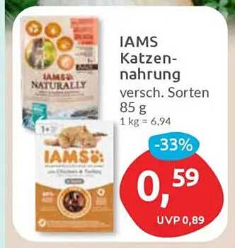 IAMS Katzennahrung verschiedene Sorten 85 g