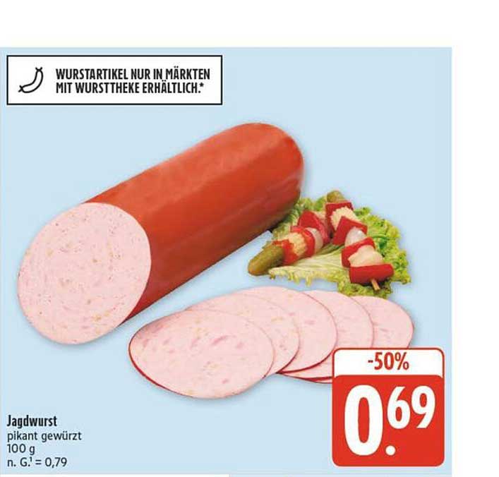 Jagdwurst pikant gewürzt