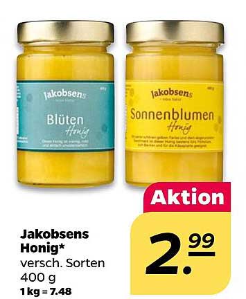Jakobsens Honig - verschiedene Sorten 400 g