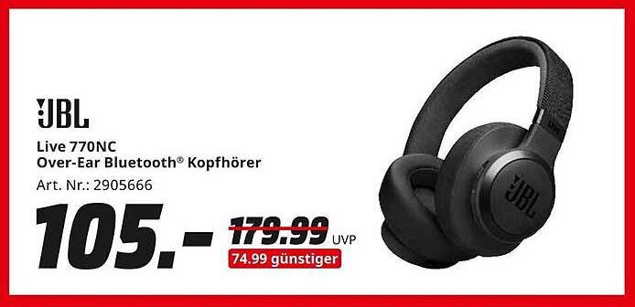 JBL Live 770NC Over-Ear Bluetooth® Kopfhörer