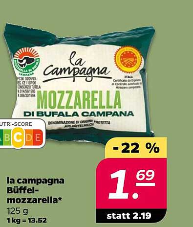 la campagna Büffelmozzarella* 125 g