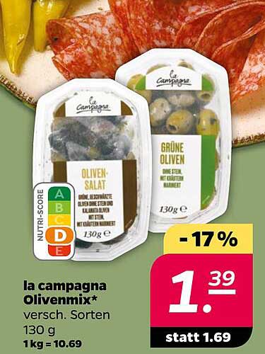 la campagna Olivenmix* - verschiedene Sorten