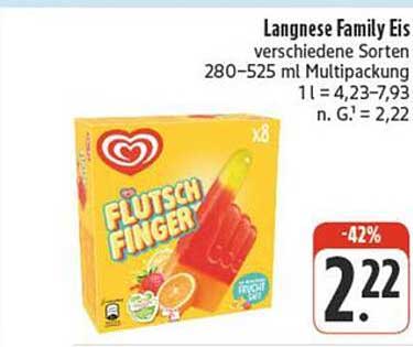 Langnese Family Eis Flutsch Finger – verschiedene Sorten