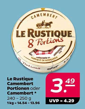 Le Rustique Camembert Portions oder Camembert