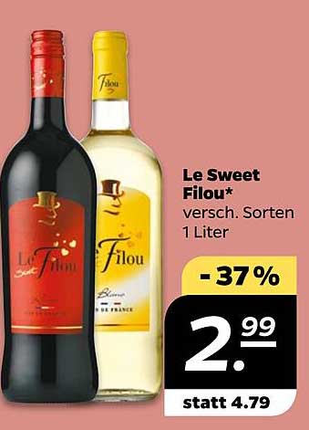 Le Sweet Filou – Verschiedene Sorten, 1 Liter