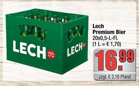 Lech Premium Bier 20x0,5-L-Fl.