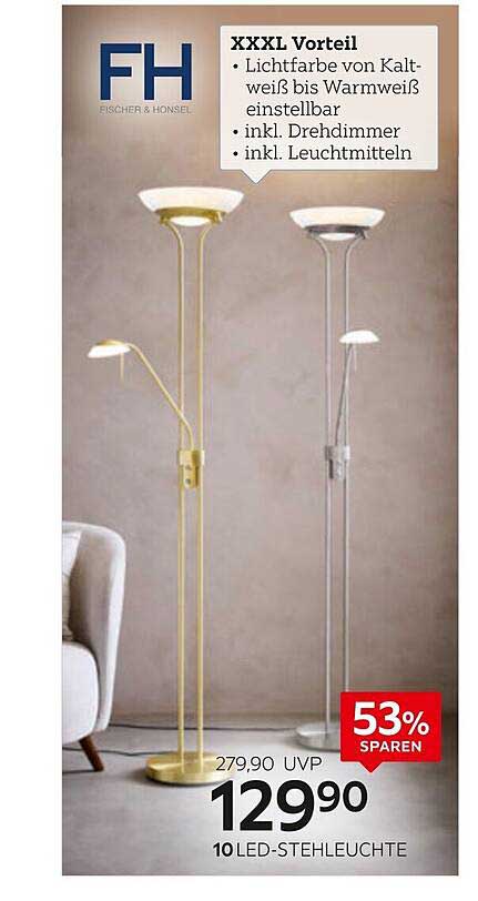 LED-Stehleuchte von Fischer & Honsel