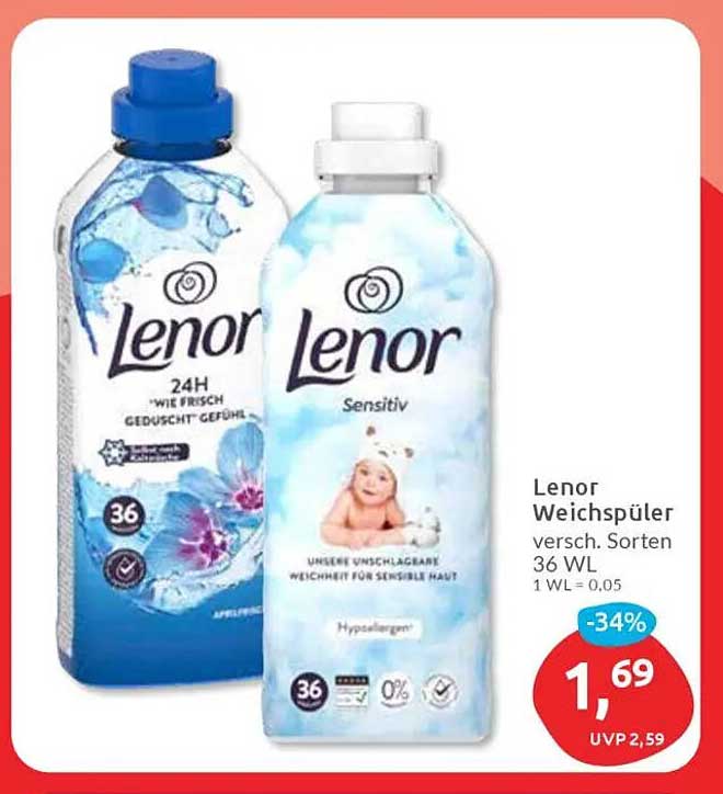 Lenor Weichspüler - verschiedene Sorten 36 WL
