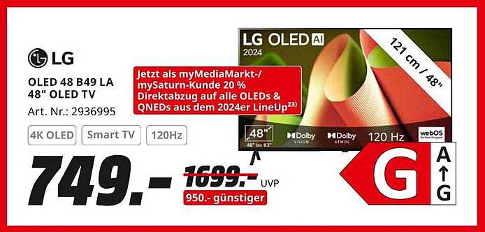 LG OLED 48 B49 LA 48" OLED TV
