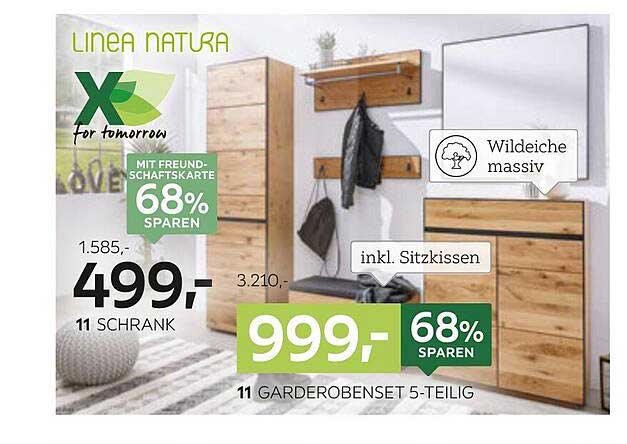 LINEA NATURA Garderobenset 5-teilig