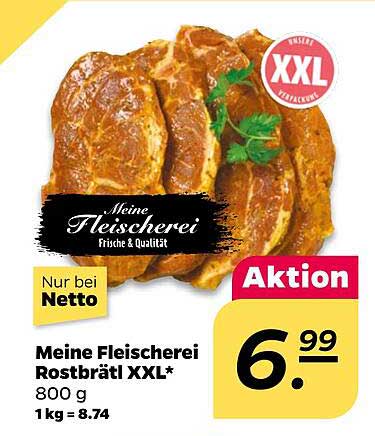 Meine Fleischerei Rostbrätl XXL 800 g