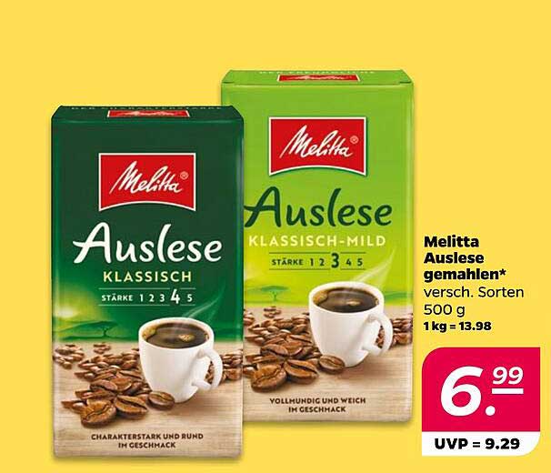 Melitta Auslese gemahlen, 500 g
