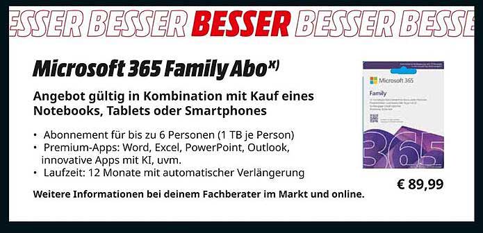 Microsoft 365 Family Abo