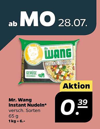 Mr. Wang Instant Nudeln - Verschiedene Sorten