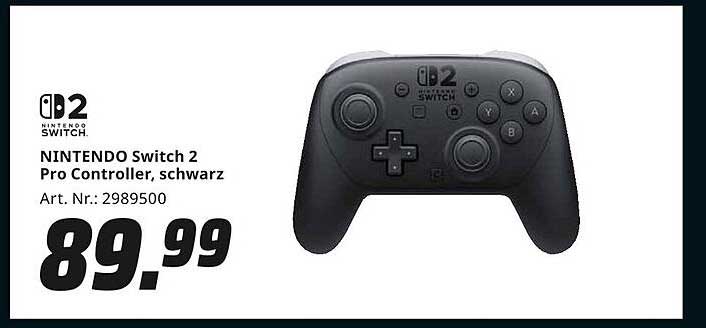 NINTENDO Switch 2 Pro Controller, schwarz