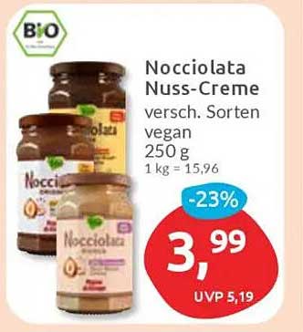 Nocciolata Nuss-Creme 250 g -versch. Sorten vegan