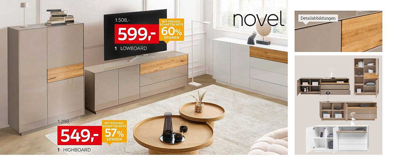 novel Lowboard und Highboard von XXXLutz