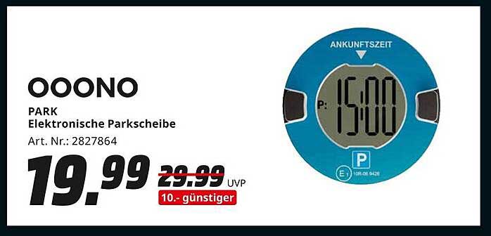 OOONO PARK Elektronische Parkscheibe