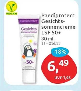 Paediprotect Gesichts-sonnencreme LSF 50+ 30 ml