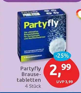 Partyfly Brausetabletten 4 Stück