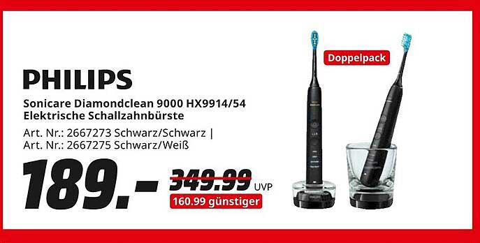 Philips Sonicare Diamondclean 9000 HX9914/54 Elektrische Schallzahnbürste