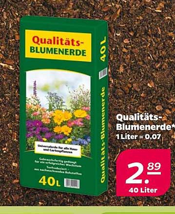 Qualitäts-Blumenerde 40 Liter