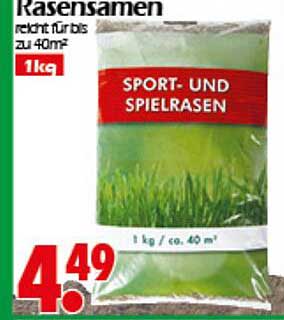 Rasensamen - Sport- und Spielrasen 1 kg
