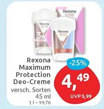 Rexona Maximum Protection Deo-Creme 45 ml