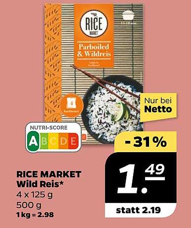 RICE MARKET Wild Reis 4 x 125 g