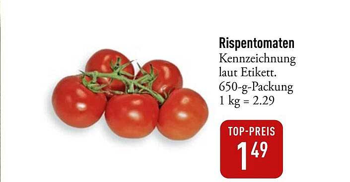Rispentomaten 650-g-Packung