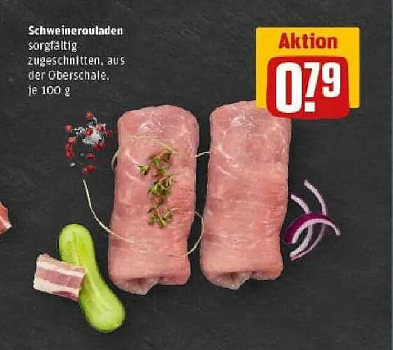 Schweinerouladen - sorgfältig zugeschnitten, aus der Oberschale, je 100 g