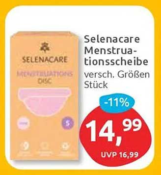 Selenacare Menstruationsscheibe verschiedene Größen - jetzt zum Sonderpreis!