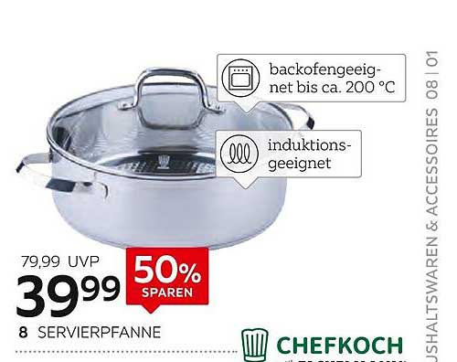 Servierpfanne von Chefkoch – jetzt 50% sparen!