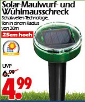 Solar-Maulwurf- und Wühlmausschreck