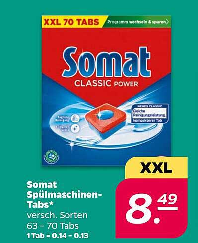 Somat Spülmaschinen-Tabs – XXL 70 Tabs