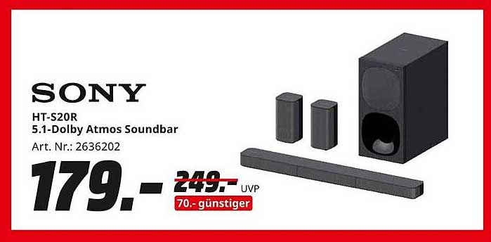 Sony HT-S20R 5.1-Dolby Atmos Soundbar
