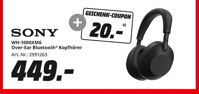 SONY WH-1000XM6 Over-Ear Bluetooth® Kopfhörer