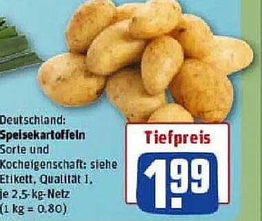 Speisekartoffeln 2,5 kg Netz zum Tiefpreis