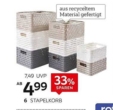 Stapelkorb aus recyceltem Material