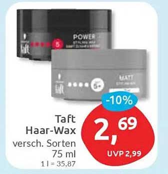Taft Haar-Wax verschiedene Sorten 75 ml