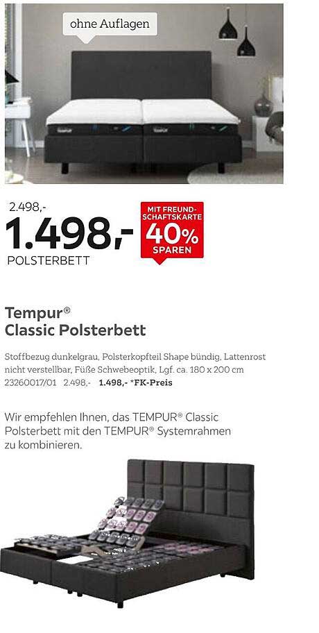Tempur® Classic Polsterbett