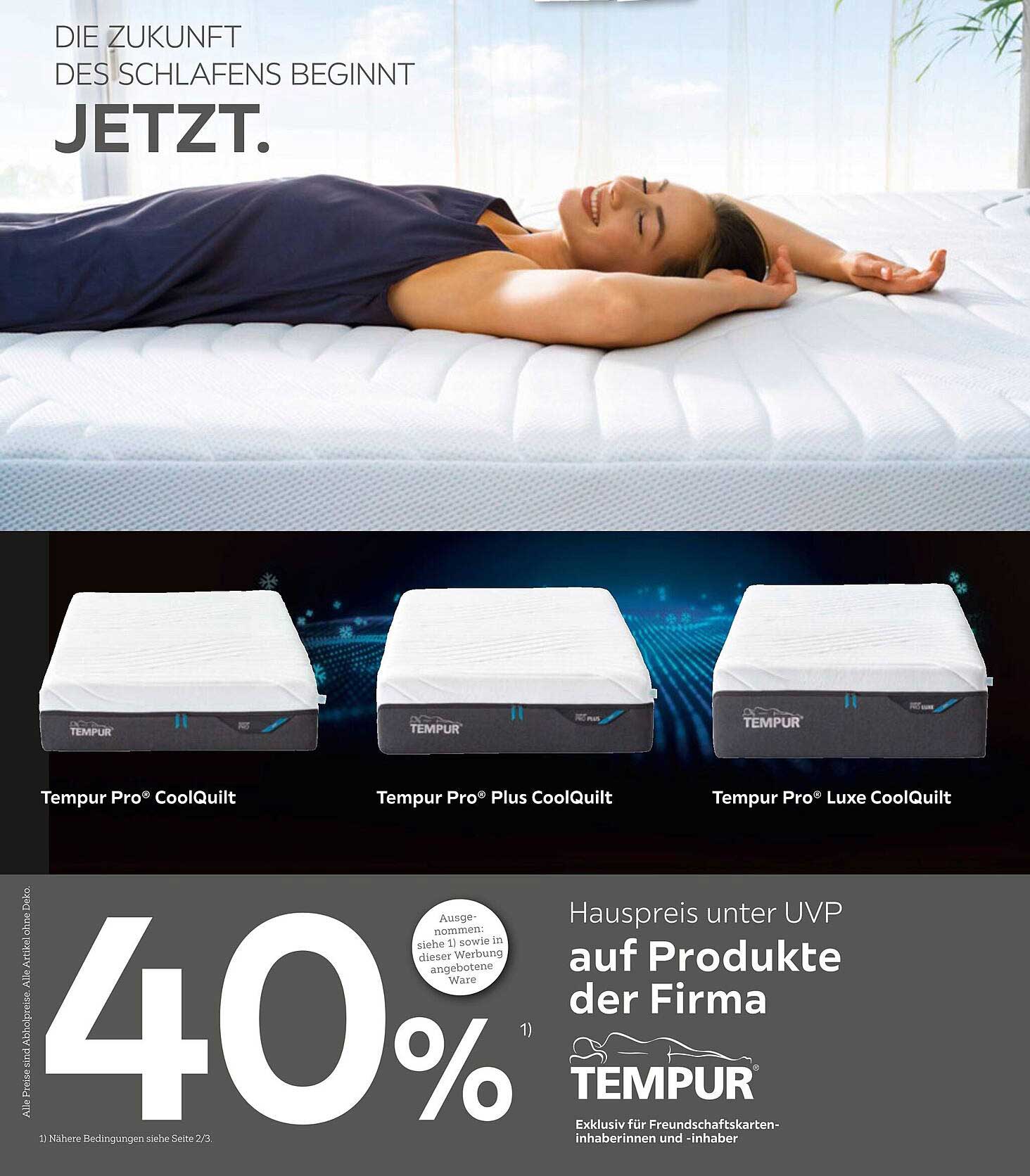 Tempur Pro CoolQuilt Matratze - Jetzt 40% sparen!