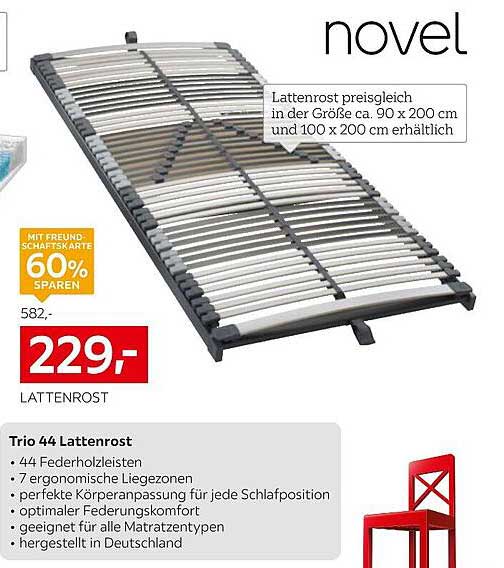 Trio 44 Lattenrost