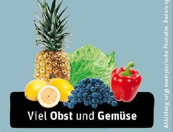 Viel Obst und Gemüse