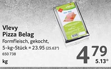 Vlevy Pizza Belag - Formfleisch, gekocht