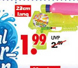 Wasserpistole 23 cm lang