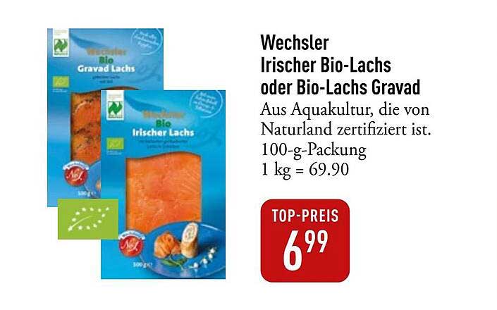 Wechsler Irischer Bio-Lachs oder Bio-Lachs Gravad