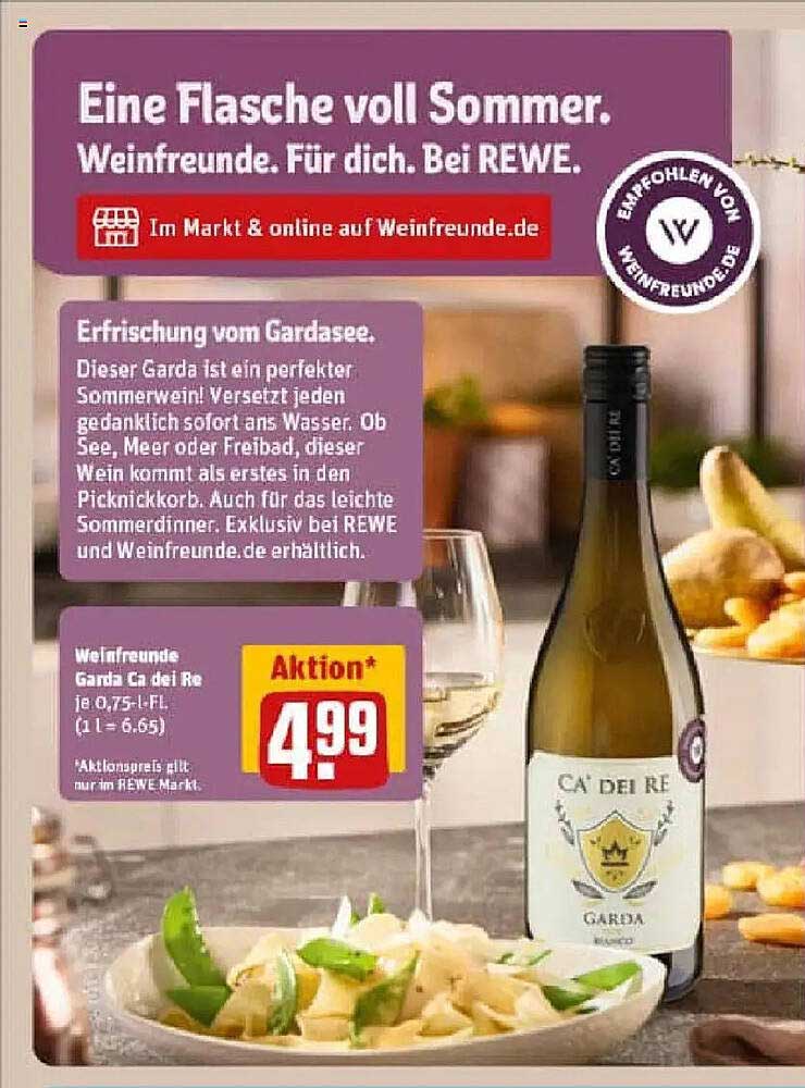 Weinfreunde Garda Ca dei Re 0,75 l Flasche - Aktion 4,99