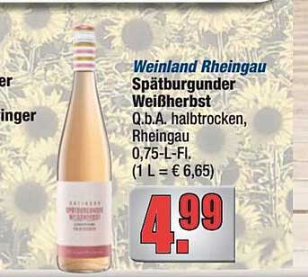 Weinland Rheingau Spätburgunder Weißherbst Q.b.A. halbtrocken